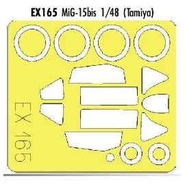 Mikoyan MiG-15Bis (designed to be assembled with model kits from Tamiya) (made from yellow Kabuki tape produced in Japan)