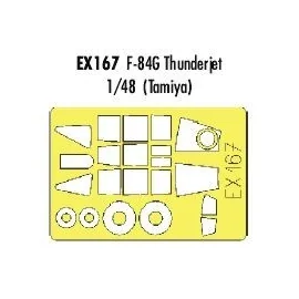 Republic F-84G Thunderjet (designed to be assembled with model kits from Tamiya) (made from yellow Kabuki tape produced in Japan