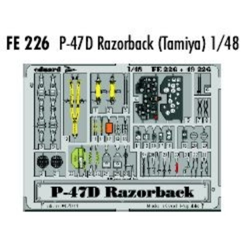 Republic P-47D Thunderbolt Razorback PRE-PAINTED IN COLOUR! (designed to be assembled with model kits from Hasegawa) This Zoom s