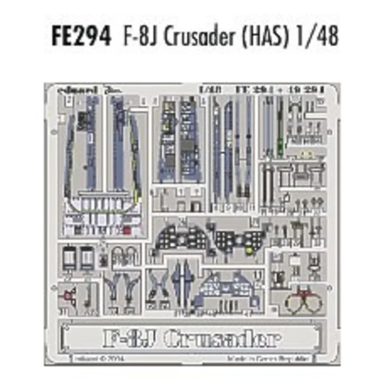 Vought F-8J Crusader PRE-PAINTED IN COLOUR! (designed to be assembled with model kits from Hasegawa) This Zoom set is a simplifi