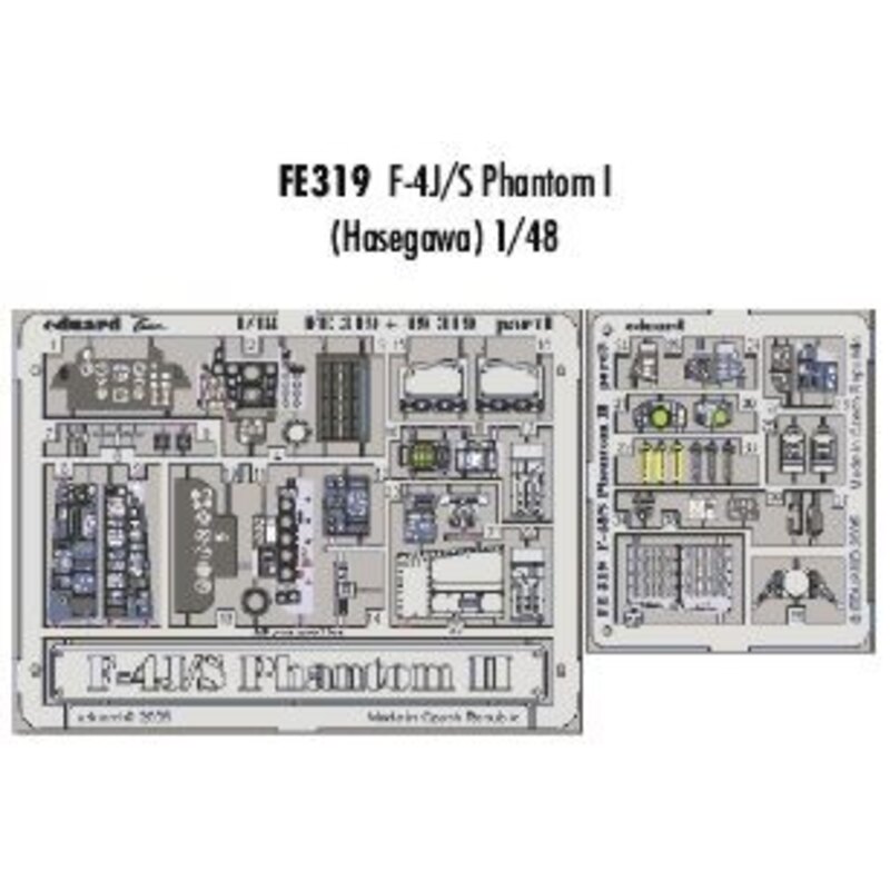 F-4J/S Phantom PRE-PAINTED IN COLOUR! (designed to be assembled with model kits from Hasegawa) This Zoom set is a simplified ver