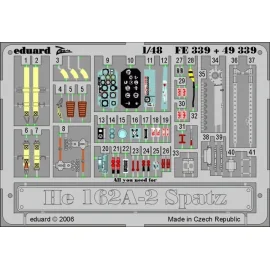 Heinkel He 162A-2 Spatz PRE-PAINTED IN COLOUR! (designed to be assembled with model kits from Tamiya) This Zoom set is a simplif