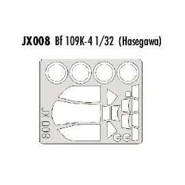 Messerschmitt Bf 109K-4 (designed to be assembled with model kits from Hasegawa) (made from yellow Kabuki tape produced in Japan