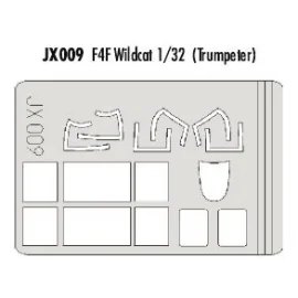 Grumman F4F Wildcat (designed to be assembled with model kits from Trumpeter) (made from yellow Kabuki tape produced in Japan)