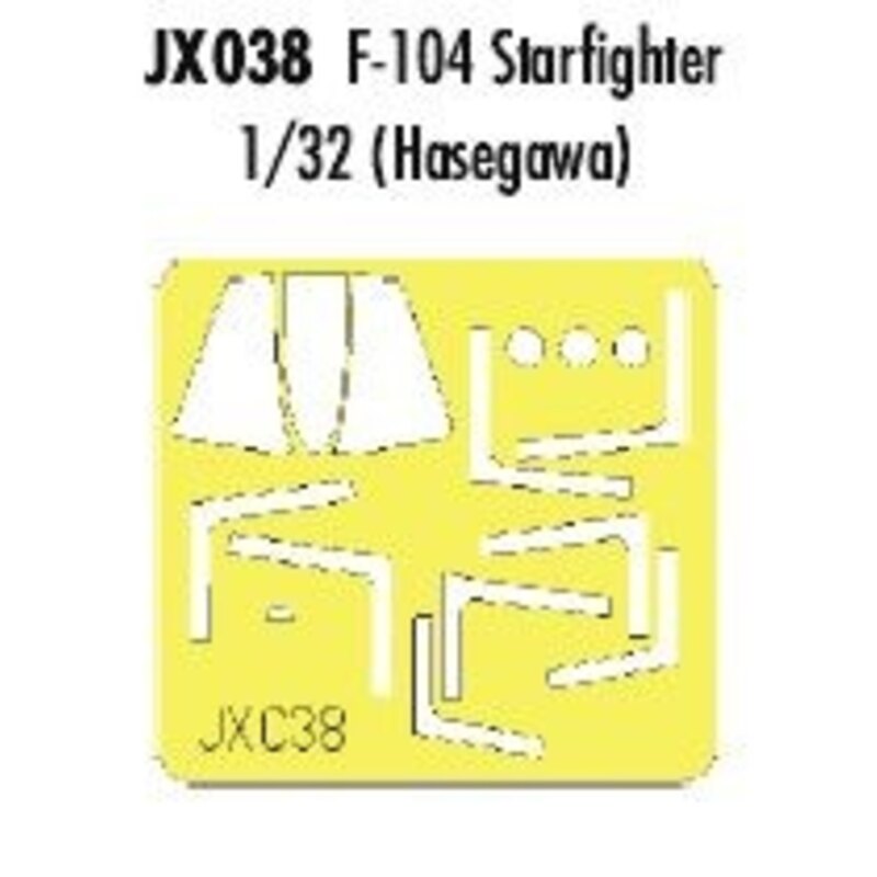 Lockheed F-104 Starfighter (designed to be assembled with model kits from Hasegawa) (made from yellow Kabuki tape produced in Ja