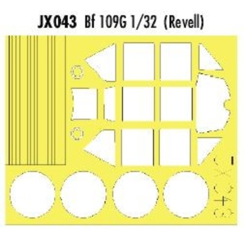 Messerschmitt Bf 109G (designed to be assembled with model kits from Revell) (made from yellow Kabuki tape produced in Japan)