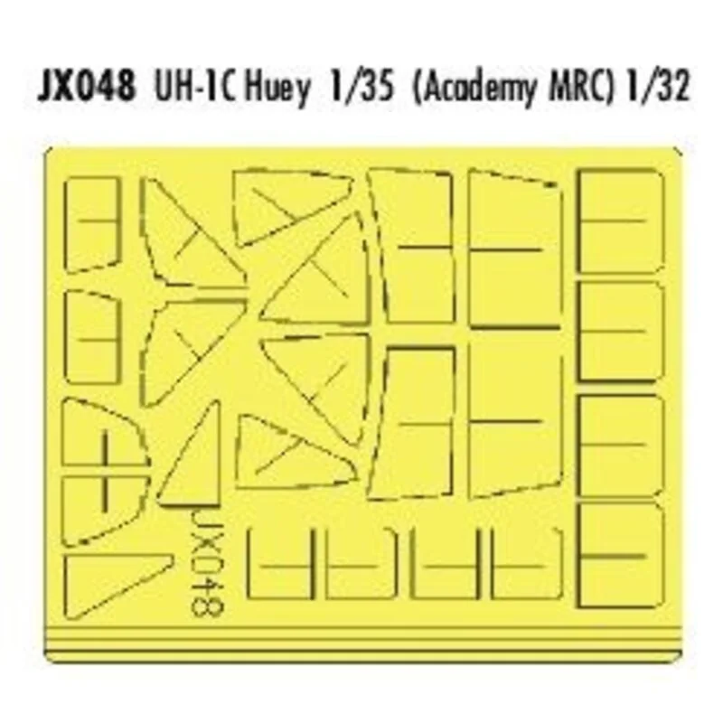 Bell UH-1C Huey (designed to be assembled with model kits from Academy and MRC) (made from yellow Kabuki tape produced in Japan)