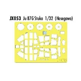 Junkers Ju 87G Stuka (designed to be assembled with model kits from Hasegawa) (made from yellow Kabuki tape produced in Japan)