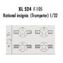 Republic F-105 Thunderchief national insignia (designed to be assembled with model kits from Trumpeter)