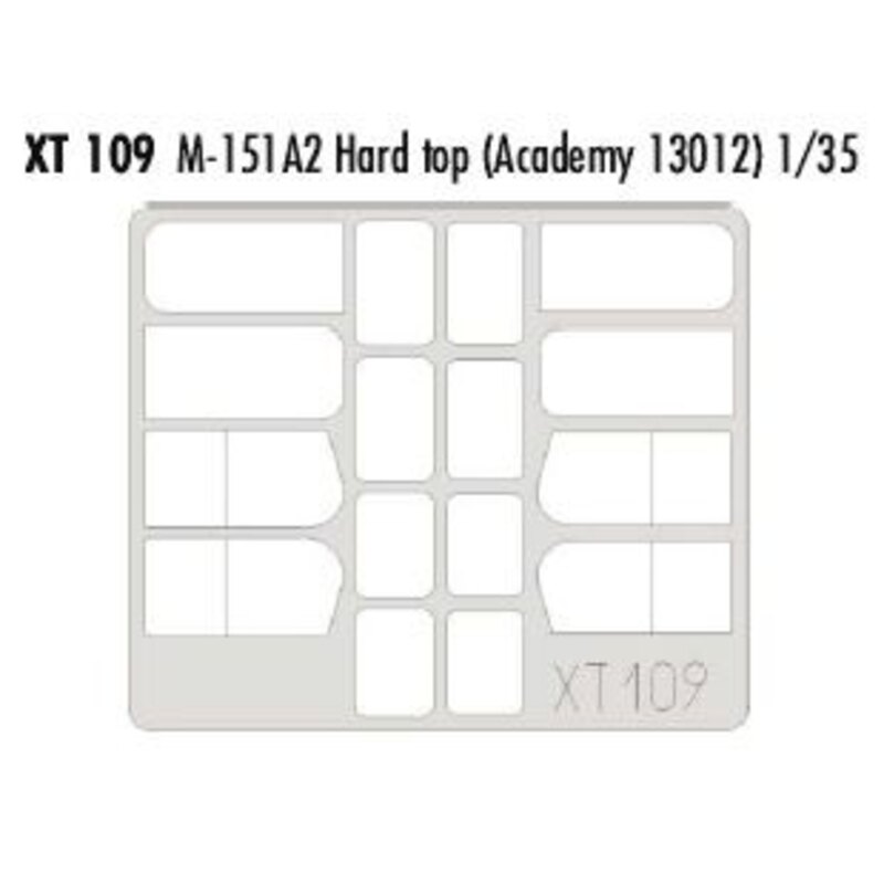 M151A2 hard top variant (designed to be assembled with model kits from Academy)13012