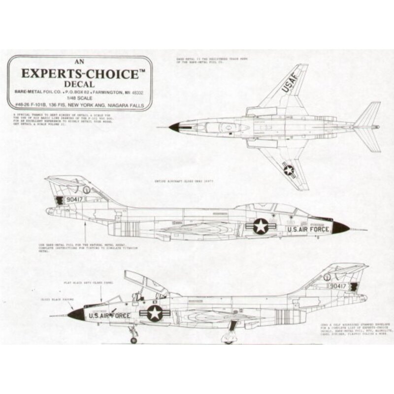 McDonnell F-101B 136 FIS New York ANG Niagra Falls