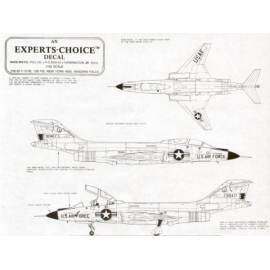 Decals McDonnell F-101B 136 FIS New York ANG Niagra Falls 