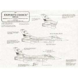 Decals General Dynamics F-16A Fighting Falcon 147 FIG Texas ANG Houston 