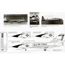 Decals Convair F-106A Delta Dart 191FIG Six Pack Michigan ANG Selfridge Air Force Base 