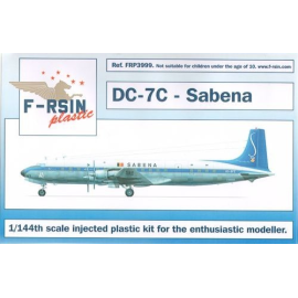 Douglas DC-7C. Decals Sabena Airplane model kit