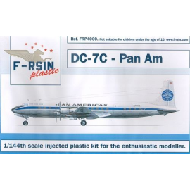 Douglas DC-7C. Decals Pan Am ′Meatball′ Airplane model kit