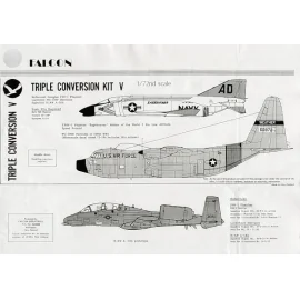 F4H-1 Phantom Lockheed HC-130F Hercules and N/AW-10B Thunderbolt (vacform) ESC/HA/IT