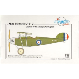 Port Victoria P.V.7 . British WWI Airship Interceptor Airplane model kit