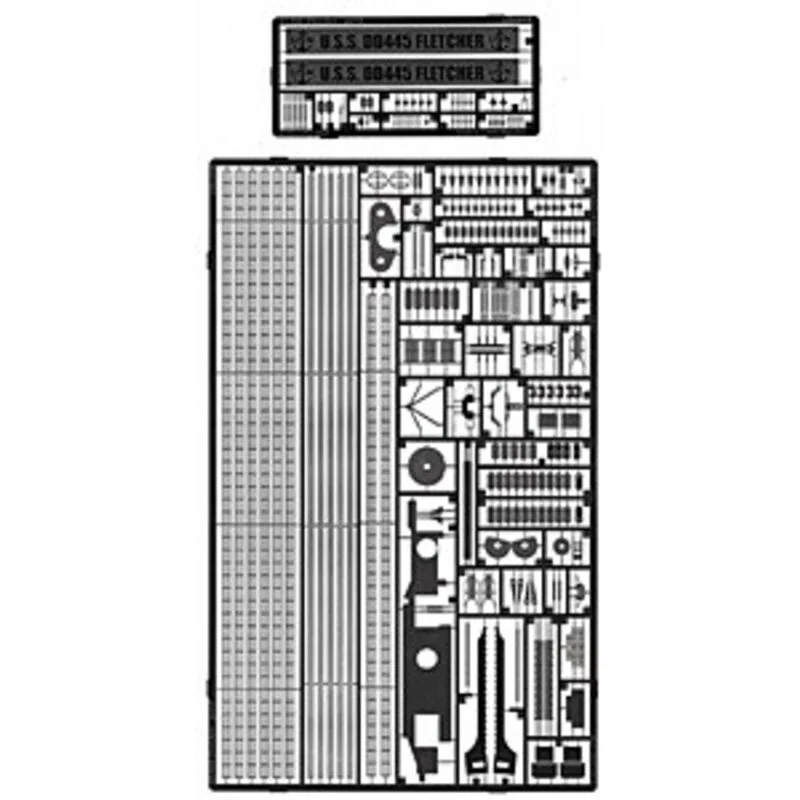 USS Fletcher detail set (designed to be assembled with model kits from Tamiya)