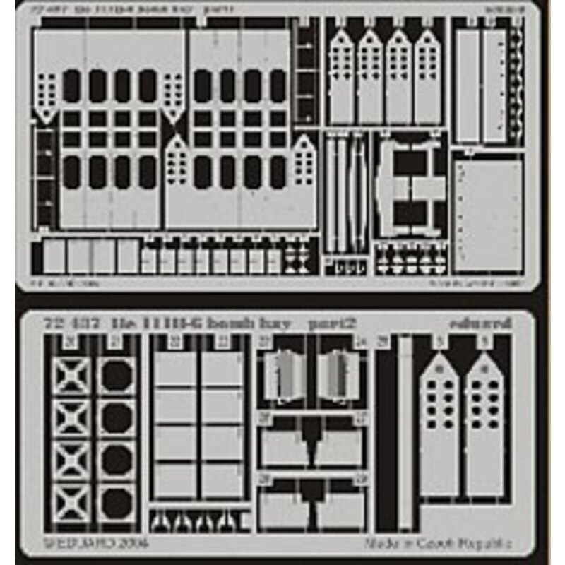 Heinkel He 111H-6 bomb bay (designed to be assembled with model kits from Hasegawa)