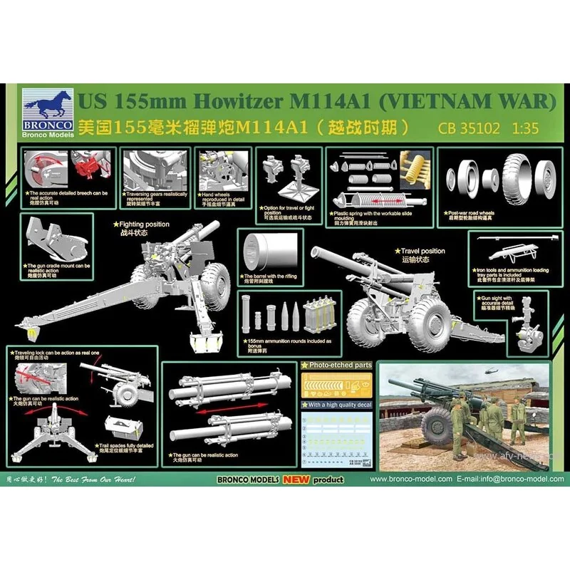 U.S. 155mm Howitzer M114A1 (Vietnam War)