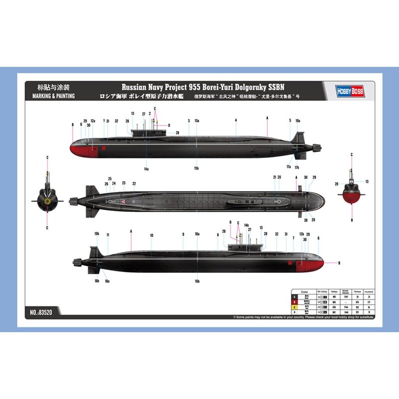 Russian Navy Project 955 Borei-Yuri Dolgoruky SSBN