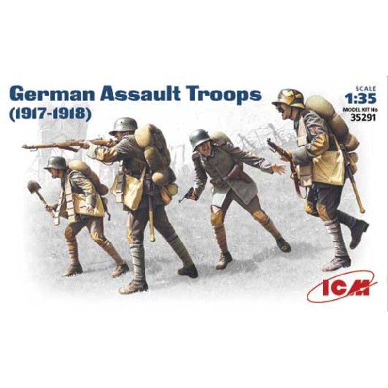 WWI German Assault Infantry 1917-1918 Figures