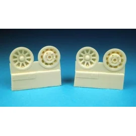 North-American P-51 Mustang Main wheel Hubs (designed to be used with Dragon, Hasegawa, Hobbycraft, Monogram and Revell kits) Th