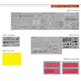 Grumman F-14A Tomcat (designed to be used with Hobby Boss kits) This Big-Ed set includes all these Eduard sets.) ED48706 F-14A e