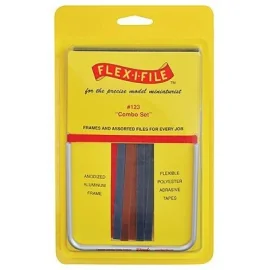 1 Anodized Aluminum Frame and 17 Assorted Abrasive Refill Tapes 