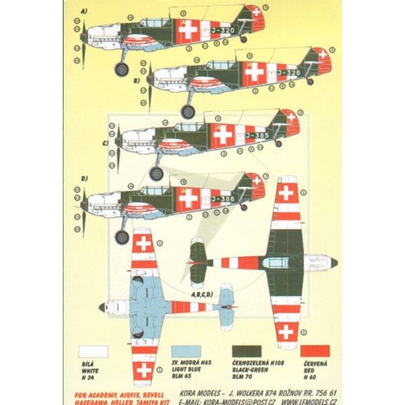 Messerschmitt Bf 109E-3A Emil Part VII (Swiss Air Force) 