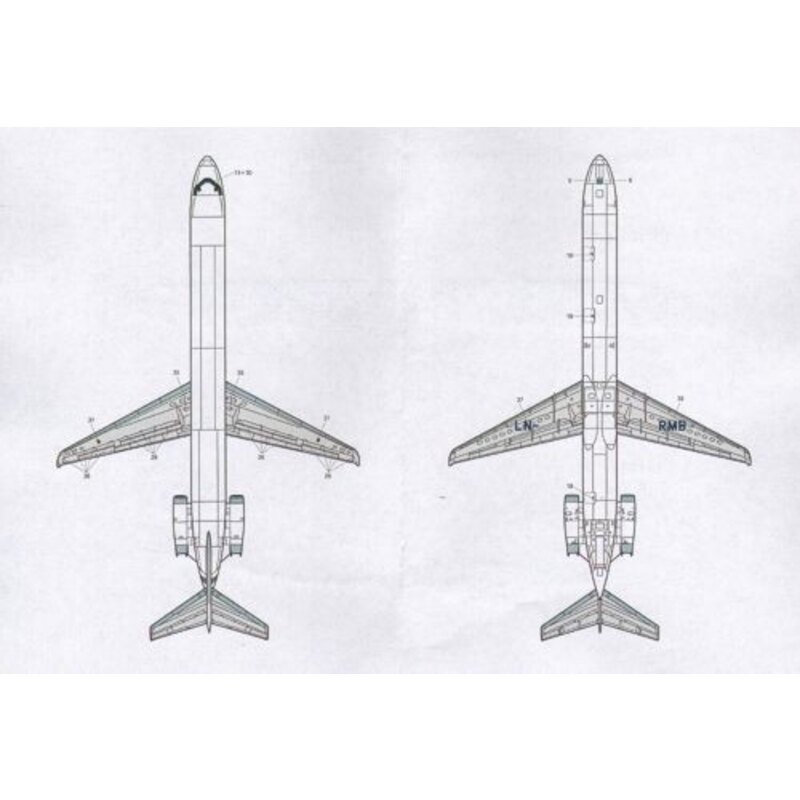 McDonnell-Douglas McDonnell-Douglas MD-80 SCANAIR Sun Jet LN-RMB/F, SE-DFS/PH. Scanair MD80s with the famous cartoons on the no