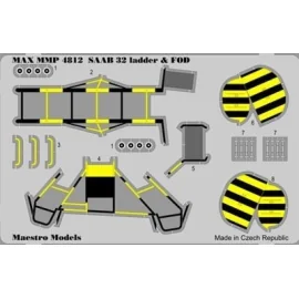 Saab 32 Lansen ladder and FOD set