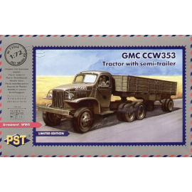 GMC CCW-353 Tractor with semi-trailer Model kit