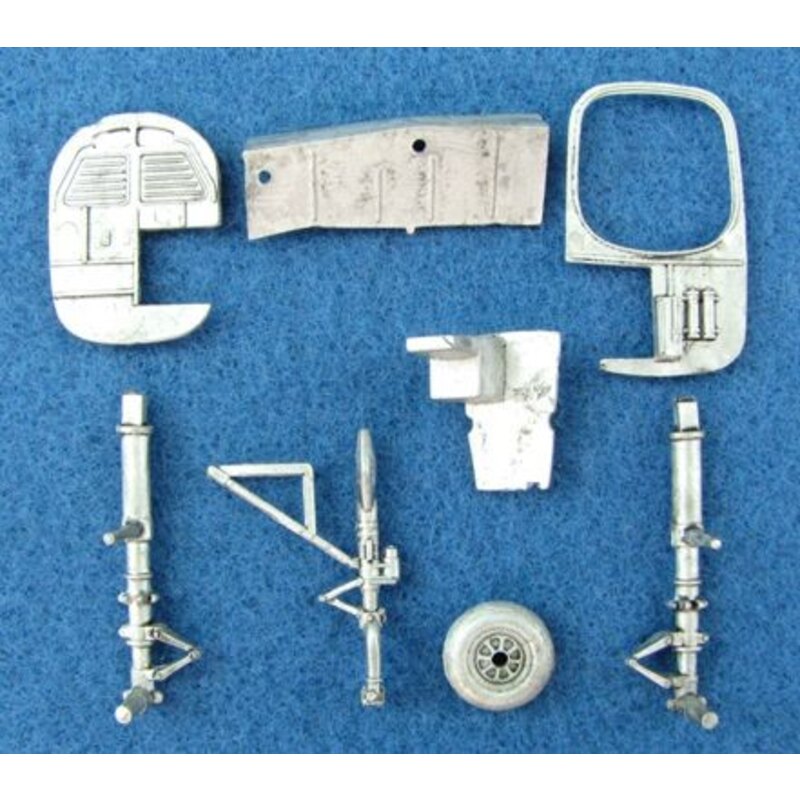 North-American B-25H/B-25J Mitchell Landing Gear (designed to be used with Hasegawa kits) 