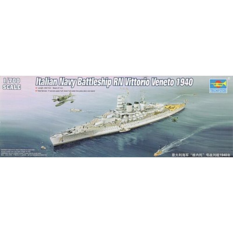 1/700 RN Vittorio Veneto Italian Navy Battleship 1940