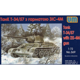 T-34/76-57 with gun ZIS-4. 9.55. Model kit