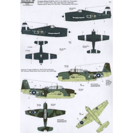 Decals Yanks with Roundels Part 3 U.S. Aircraft in the Fleet Air Arm (3) Grumman F6F-5 Hellcat Mk.II JZ931 C3-M 800 NAS Trincoma