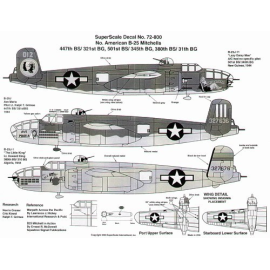 North-American B-25J Mitchells (3) No 012 501BS/345BG Lazy Daisy Mae; 327636 447BS/321BG Lt Ralph Grimse Ave Maria; 327676 3