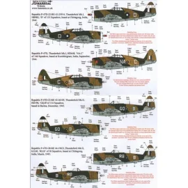 Yanks with Roundels Pt 4 Republic P-47D Thunderbolt in RAF/SEAC service (12) Razorbacks HB982/D 135 Sqn Chittagong 1944; HD648 N