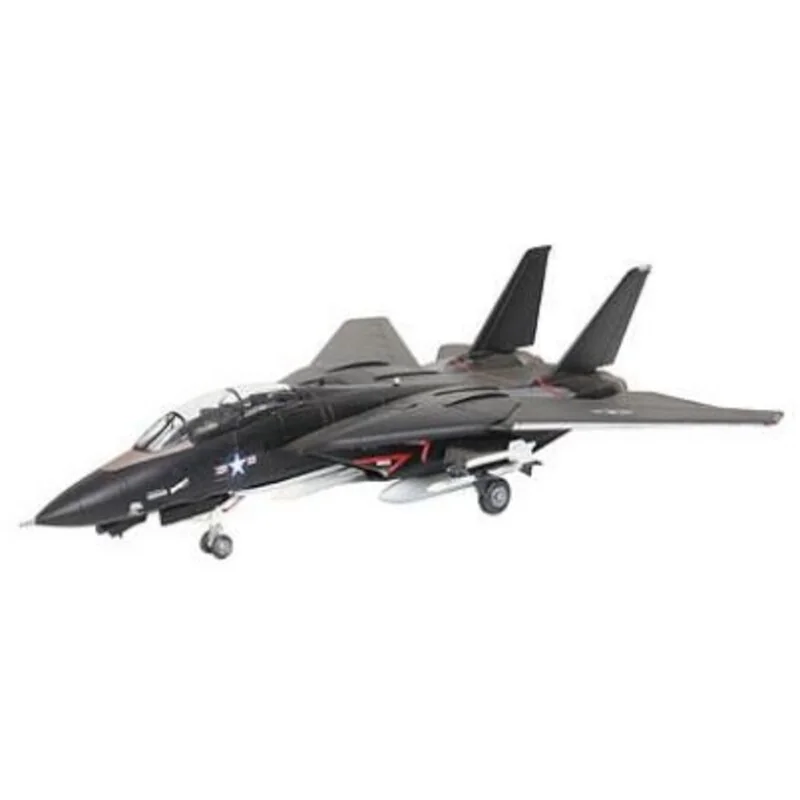 F14A Tomcat Black Model Set - box containing the model, paints, brush and glue