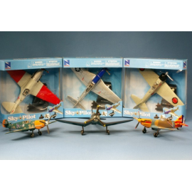 Fighters WW2 (6 types) 1:48 Miniature airplane