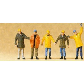 Workers with protective clothing