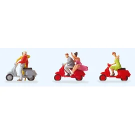 Characters on vespa