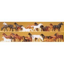 Horses 26 pieces simplified painting