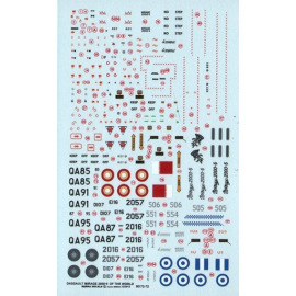 Decals 12 Dassault Mirage 2000-5 of the world : 2000-5EG n°551 05/2010 & n°554 11/2011 and 2000-5BG n°505 & 506 in 09/2010, 331 