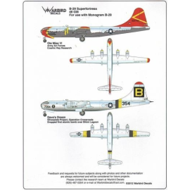 Boeing B-29A Superfortress (designed to be used with Monogram kits),˝Ole Miss˝ VI AAF All weather flying center August 1946, Dav