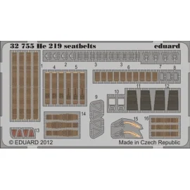 Heinkel He 219A-7 seatbelts (designed to be used with Revell kits) 