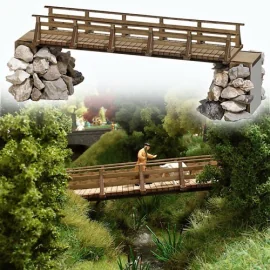 Wooden footbridge