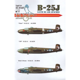 Decals Available End of August 2012 North-American B-25J 345th BG Air Apaches 